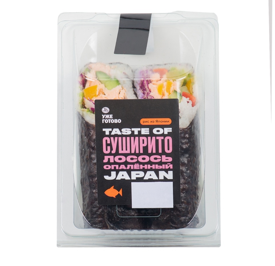 

Суширито с опалённым лососем TASTE OF, Уже Готово 200 г, Россия