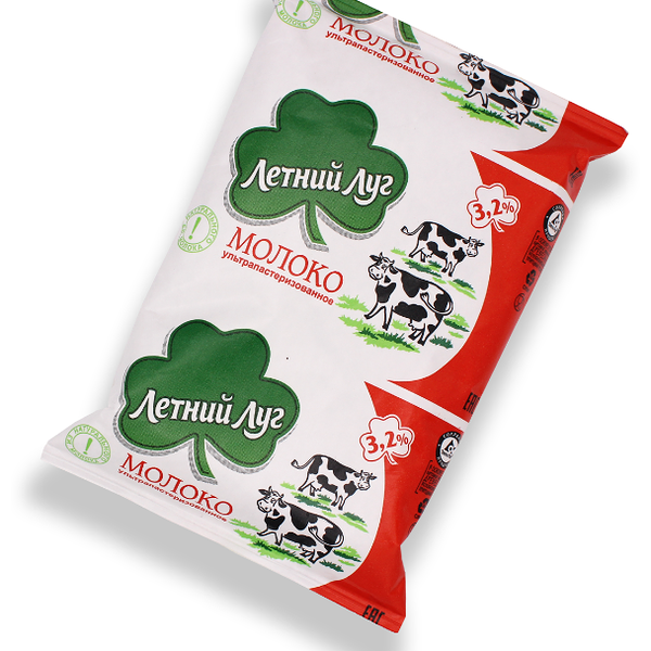 Молоко Летний Луг ультрапастеризованное, 3.2%