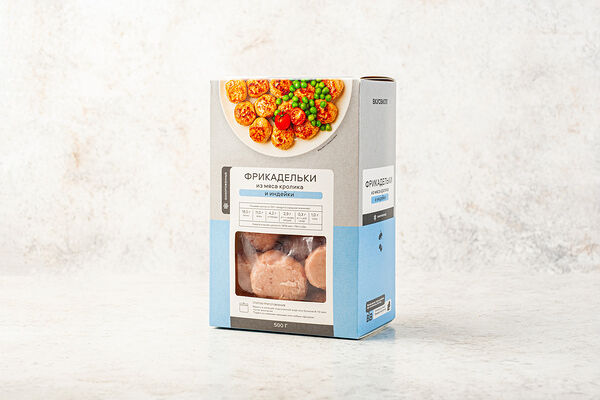 Фрикадельки из мяса кролика и индейки, заморозка Продукт замороженный 