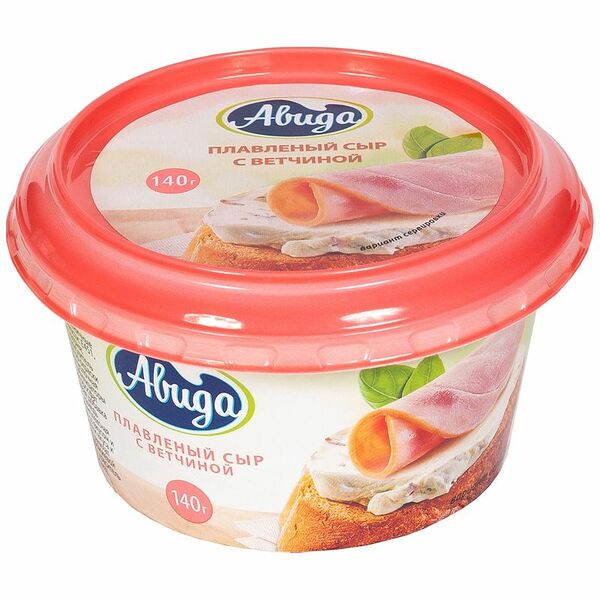 Сыр плавленый Авида с ветчиной 57% 140 г