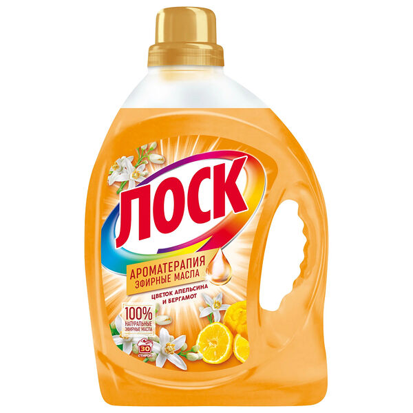 Гель для стирки Лоск Арома цветок апельсина и бергамот 2.19л