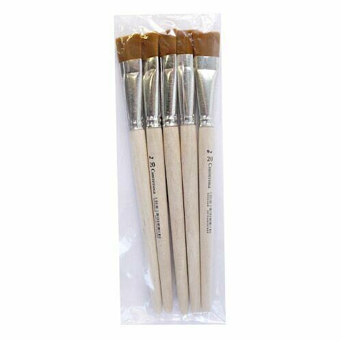 Кисть плоская прямая №20, синтетика, Артком