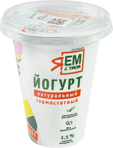 

Йогурт ложковый Я ем с умом термостатный 1.5% 315 г
