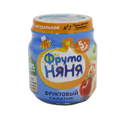 Фрутоняня пюре салатик из фруктов 90 г