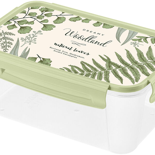 Контейнер Бытпласт Lock&Ok для продуктов с декором 1.1 л, в ассортименте