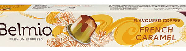 Кофе молотый BELMIO French caramel с ароматом карамели, 10кап