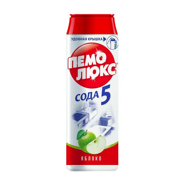 Средство чистящее Пемолюкс, сода эффект, яблоко, 480 гр
