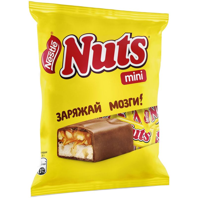 

Конфеты шоколадные Nuts Nestle mini 148 г