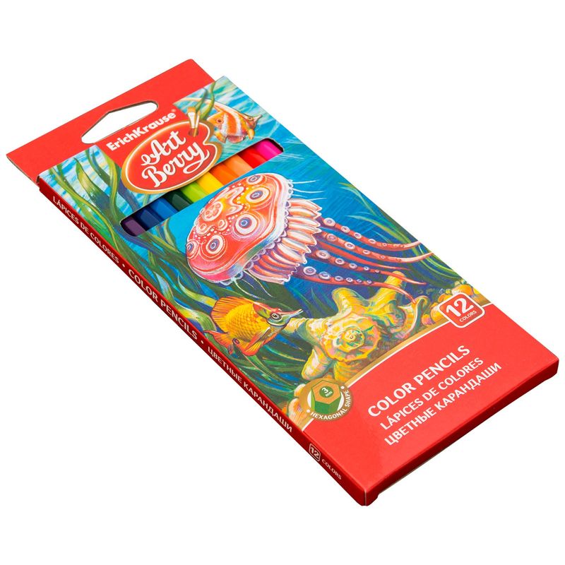 

Цветные карандаши ErichKrause ArtBerry 12 цветов