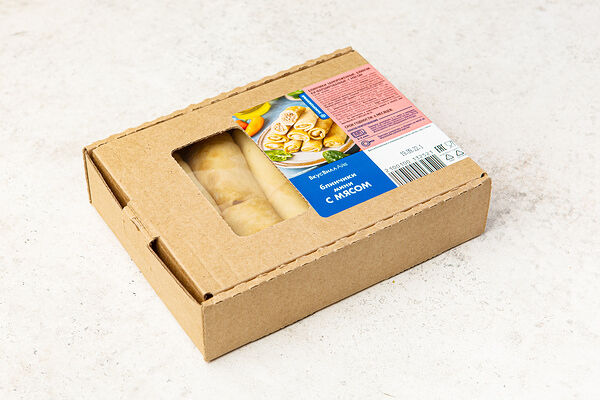 Блинчики мини с мясом, замороженные(Продукт замороженный)