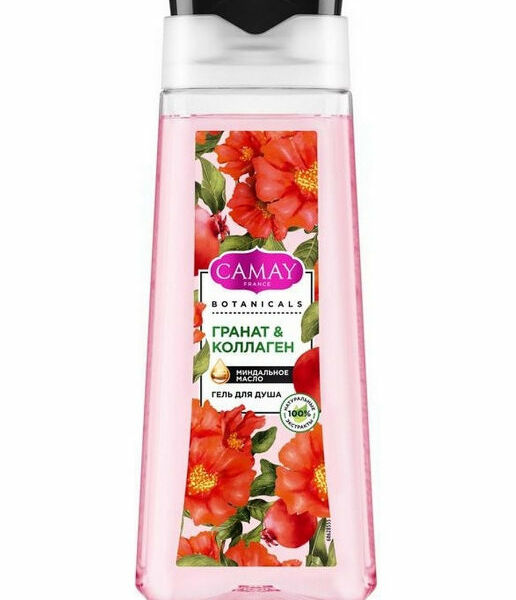 Гель для душа Camay Botanicals Цветы граната