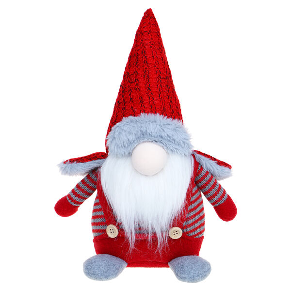 Сноу бум сувенир-фигура интерьерная в виде гнома, 20х13х30 см, полиэстер