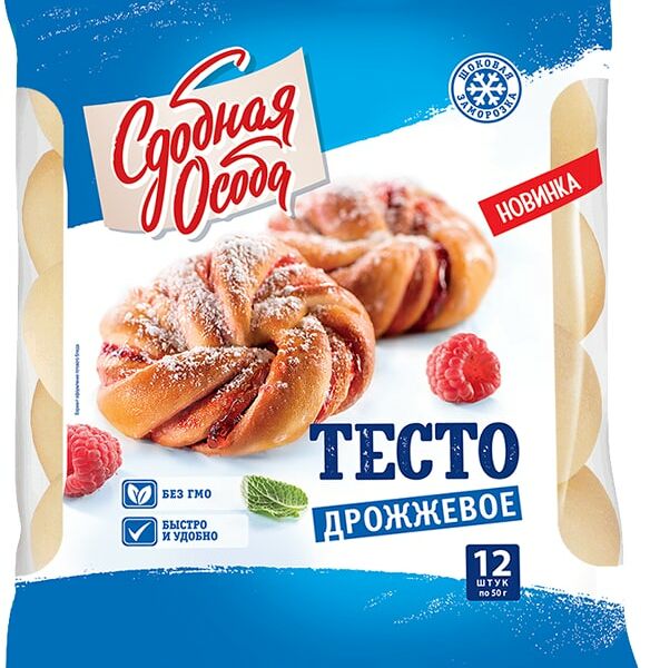 Тесто Сдобная Особа дрожжевое 600г