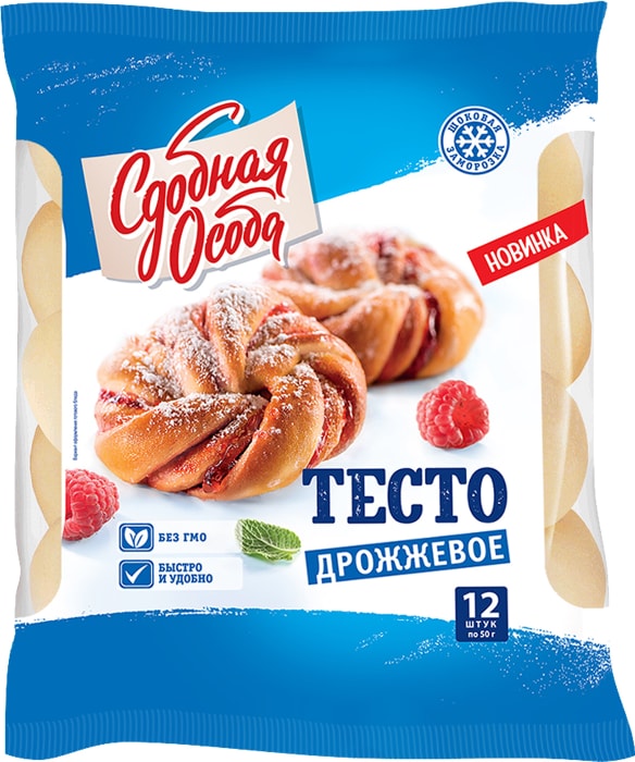 

Тесто дрожжевое Сдобная особа 600 г
