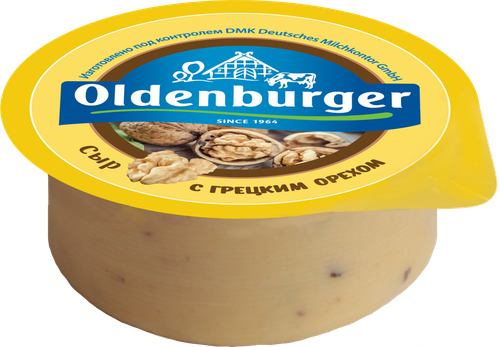 

Сыр полутвердый Oldenburger с грецким орехом 45% БЗМЖ 350 г