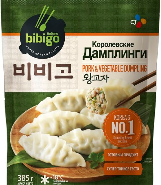 Дамплинги Bibigo Королевские со свининой 385г