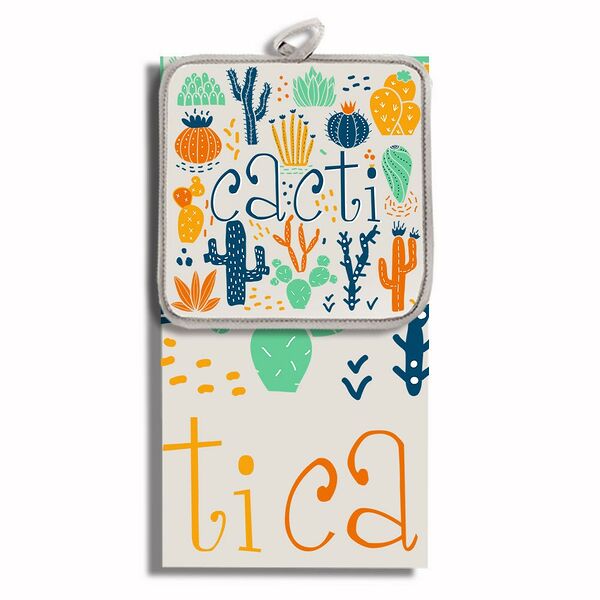 Набор для кухни, 2 предмета, хлопок/лен