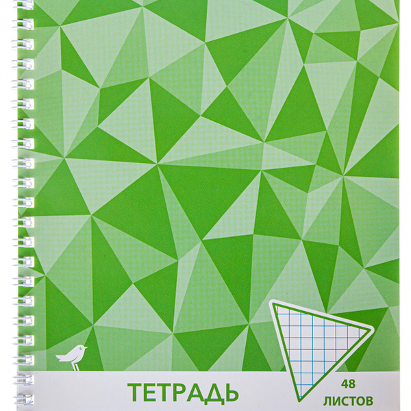 Тетрадь АШАН Красная птица А5 в клетку