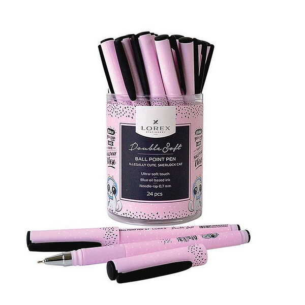Ручка маслян Lorex Illegally Cute Double Soft синий шт LOREX