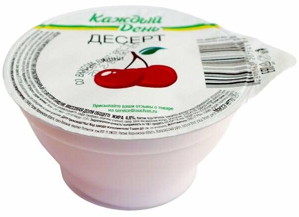 Десерт Каждый день вишневый 4.8% ЗМЖ