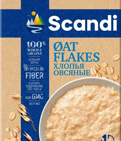 Хлопья Scandi Овсяные 400г