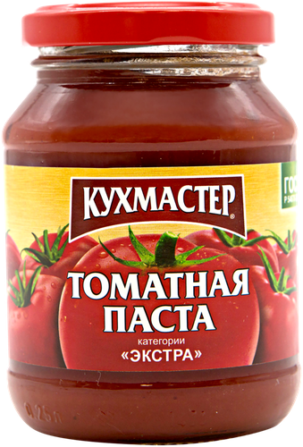 

Кухмастер Томатная паста ГОСТ 25% 480 г