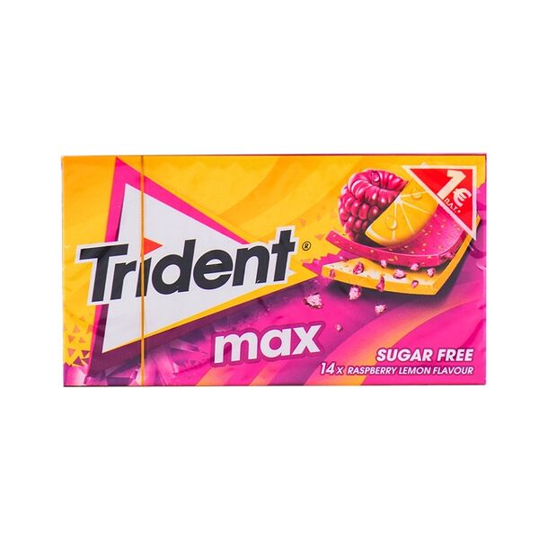 Жевательная резинка Trident Max малина-лимон