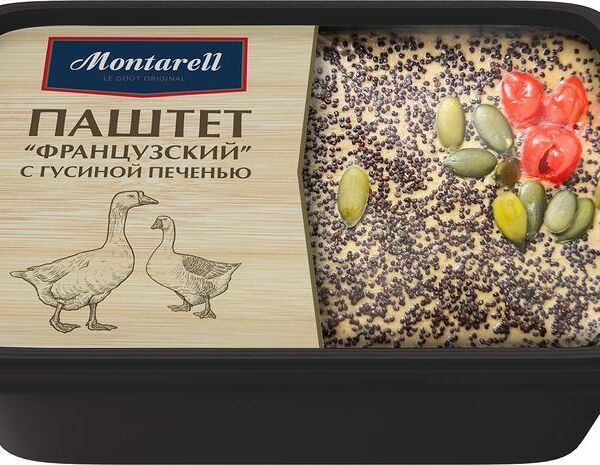 Паштет Montarell французский с гусиной печенью, 160 г