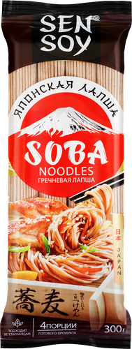 

Лапша гречневая Soba Sen Soy Premium 300 г