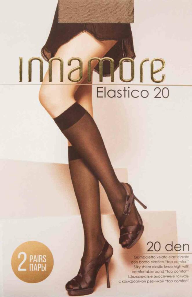 

Капроновые гольфы Innamore Elastico женские 40 den Daino 2 пары