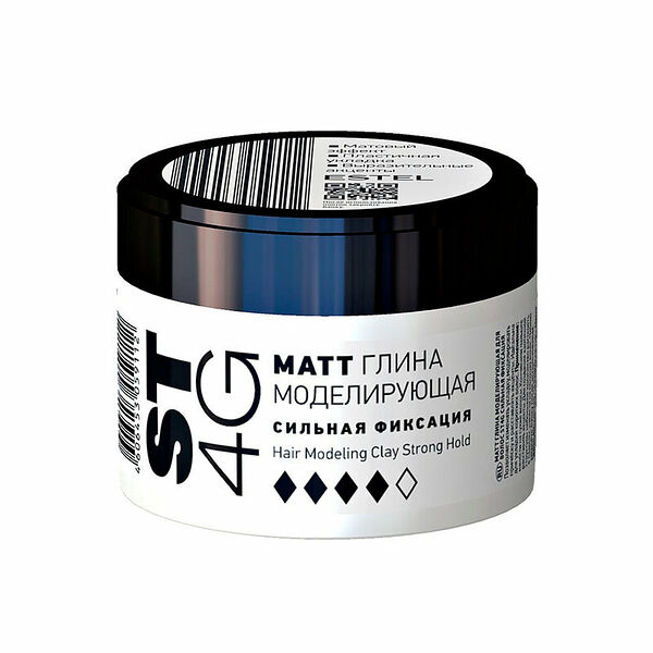 Глина моделирующая для волос Estel ST Мatt 4G Сильная Фиксация 65 мл