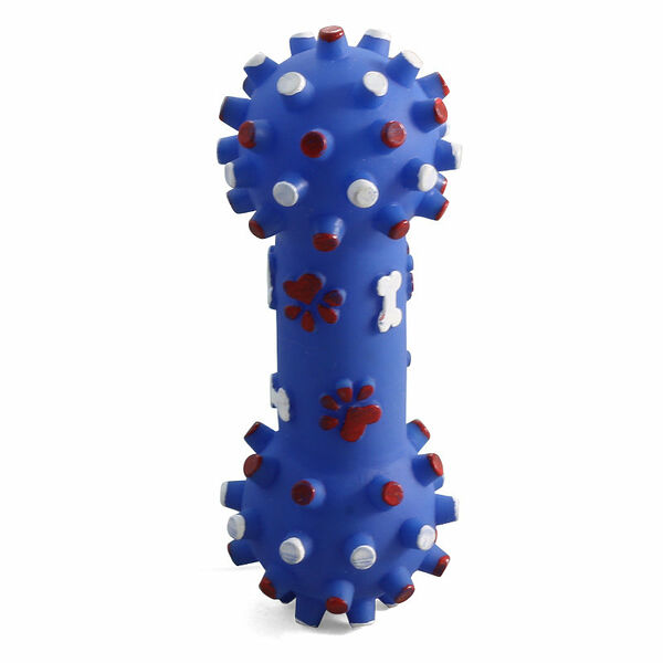 Игрушка для собак из винила - гантель с шипами ТМ Triol (Триол)