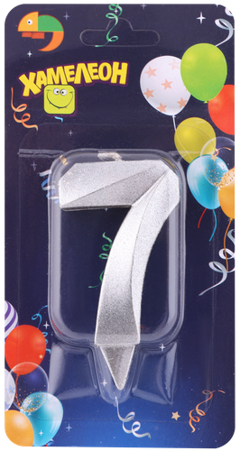 

Свеча ХАМЕЛЕОН Цифра 7 Грань, золото