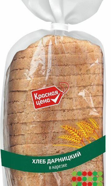 Хлеб Красная цена Дарницкий нарезанный 600г