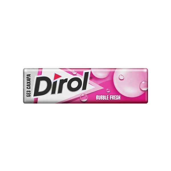 Жевательная резинка Dirol без сахара со вкусом мяты и фруктов, 13.6г