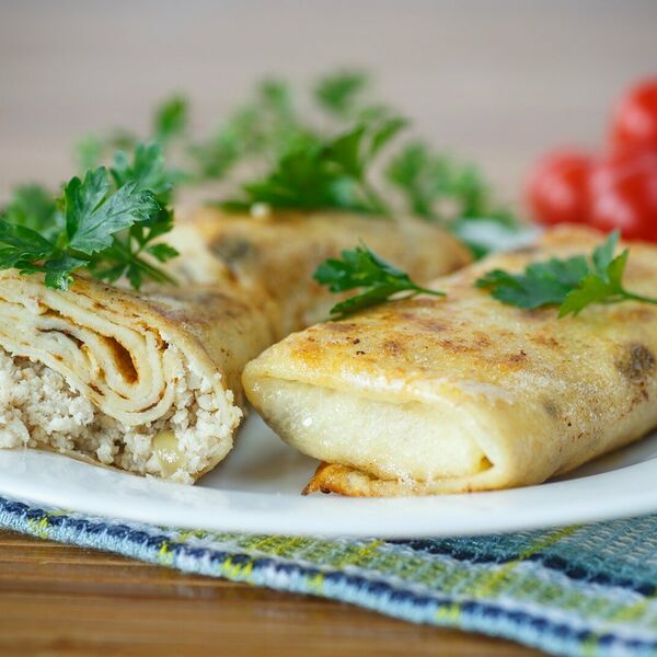 Блинчики с курицей