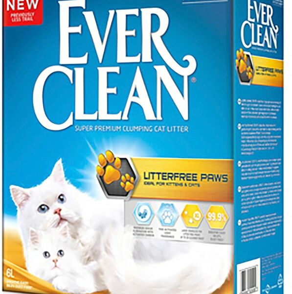 Наполнитель для кошачьего туалета Ever Clean LitterFree Paws для идеально чистых лап 6л