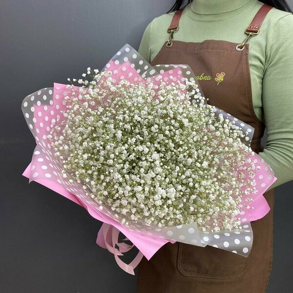 Букет с гипсофилой