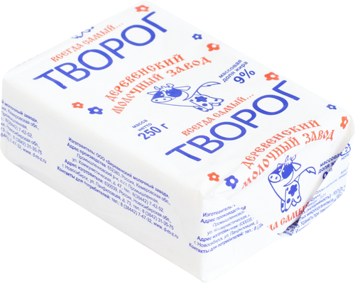 

Творог Деревенский молочный завод 9% 250 г