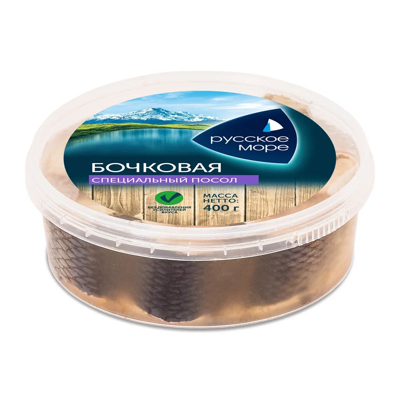 

Сельдь тихоокеанская "Русское море" специального посола "Бочковая" 400 г