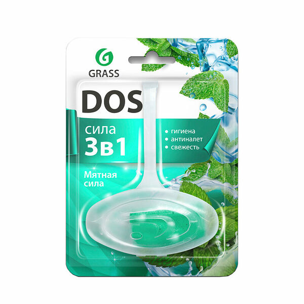 Подвесной блок для унитаза Grass DOS 3в1 Мятная сила