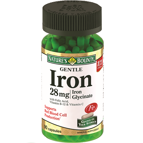 Нэйчес Баунти Легкодоступное железо капс.28мг №90