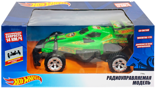 

Игрушка 1TOY Hot Wheels багги на радиоуправлении, со светом, на батарейках, в ассортименте