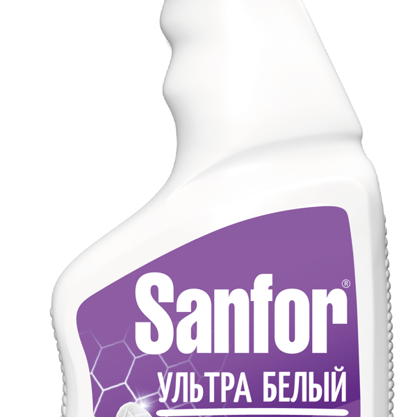 Спрей универсал Sanfor Ультра Белый (на хлоре)  500 мл