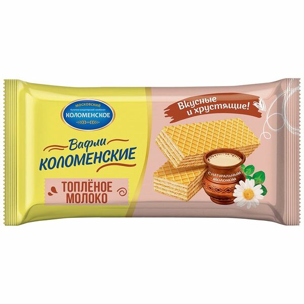 Вафли Коломенское топлёное молоко, 200г