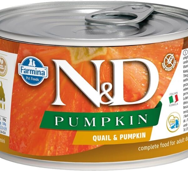 Влажный корм для собак Farmina N&D Dog Pumpkin Перепел и тыква для мелких пород