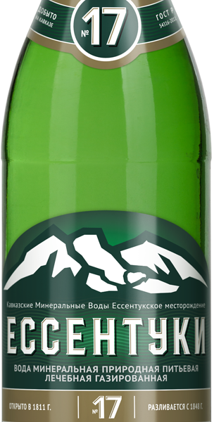 Вода минеральная ЕССЕНТУКИ №17 природная лечебная газированная
