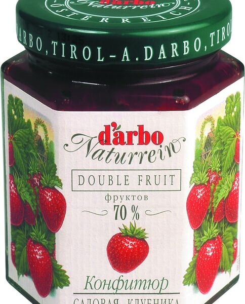 Конфитюр Darbo Садовая клубника 200г
