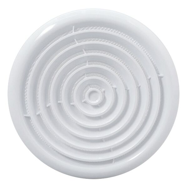 Диффузор приточно-вытяжной со стопорным кольцом и фланцем, 125 мм