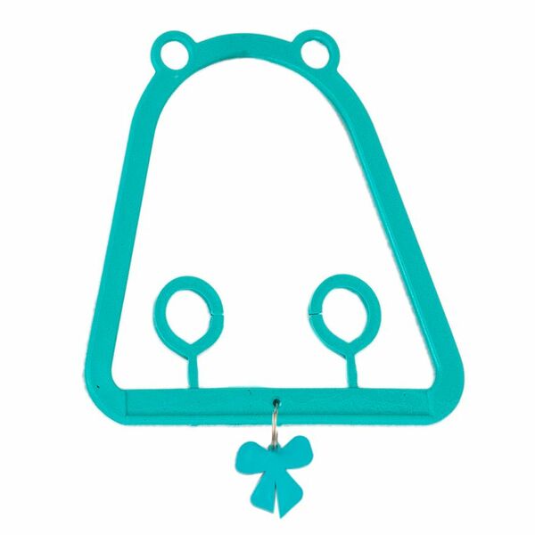 HOMEPET Качели для птиц с подвесом бирюзовые 9,5х9,5см